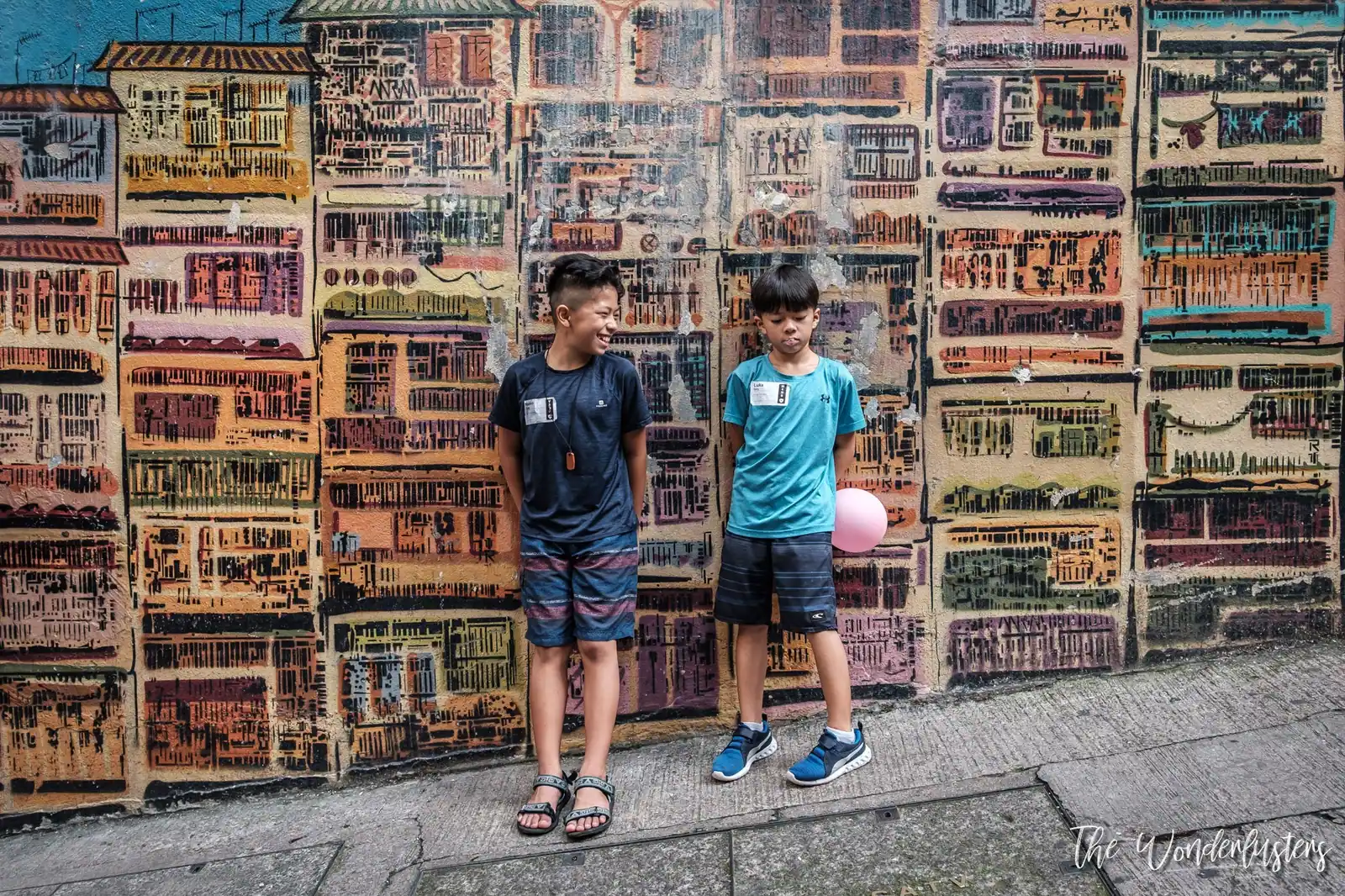 Street art mural on Graham Street, Central