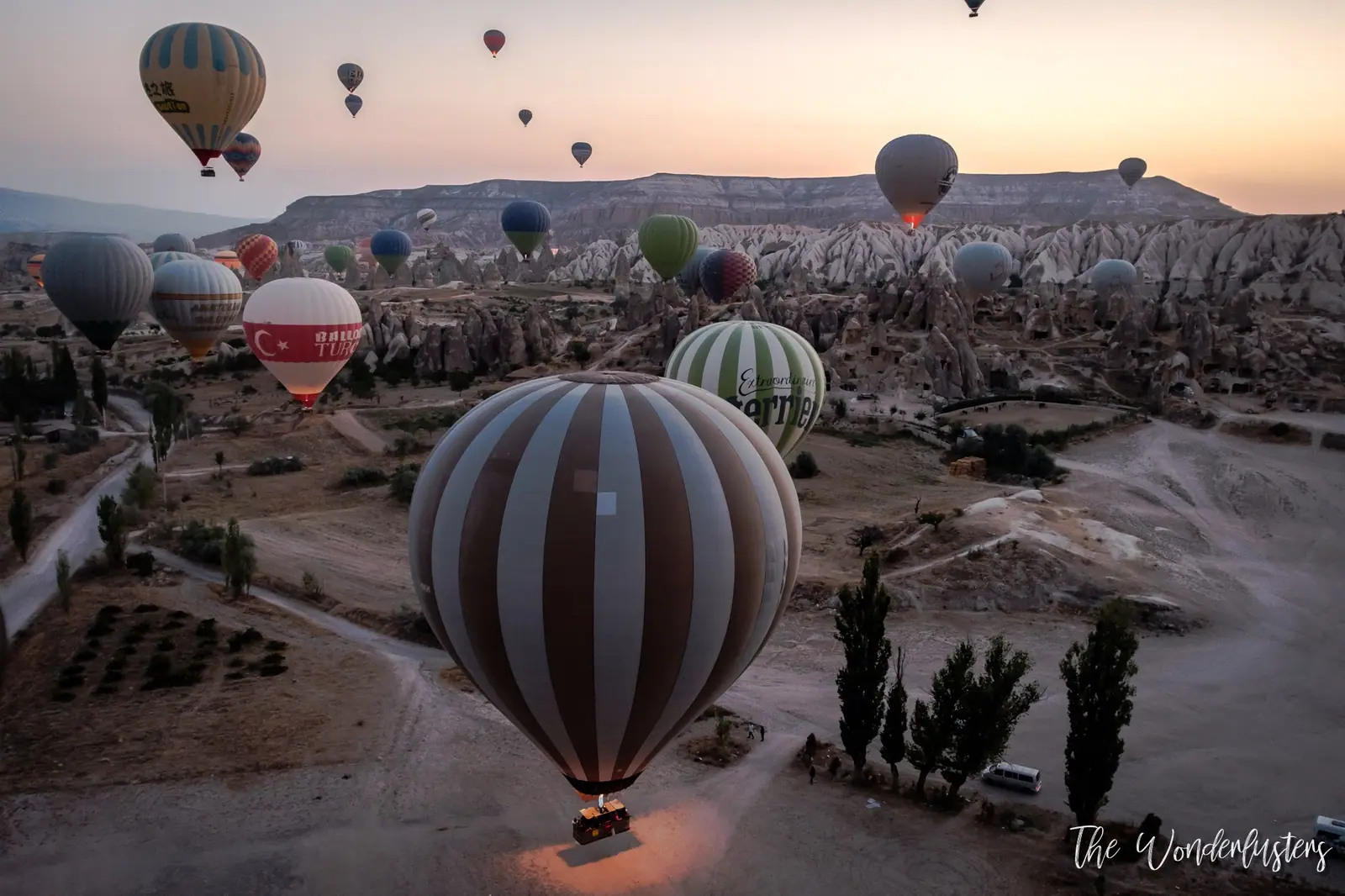 Vue depuis la montgolfière