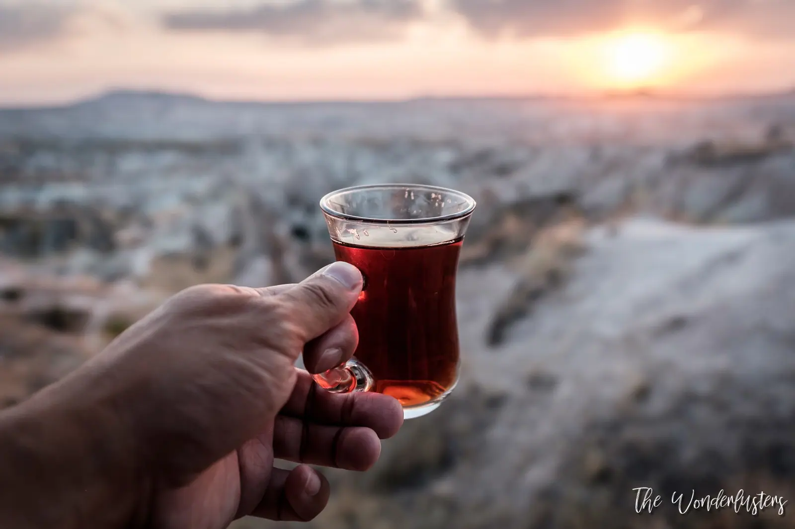 Thé au coucher du soleil