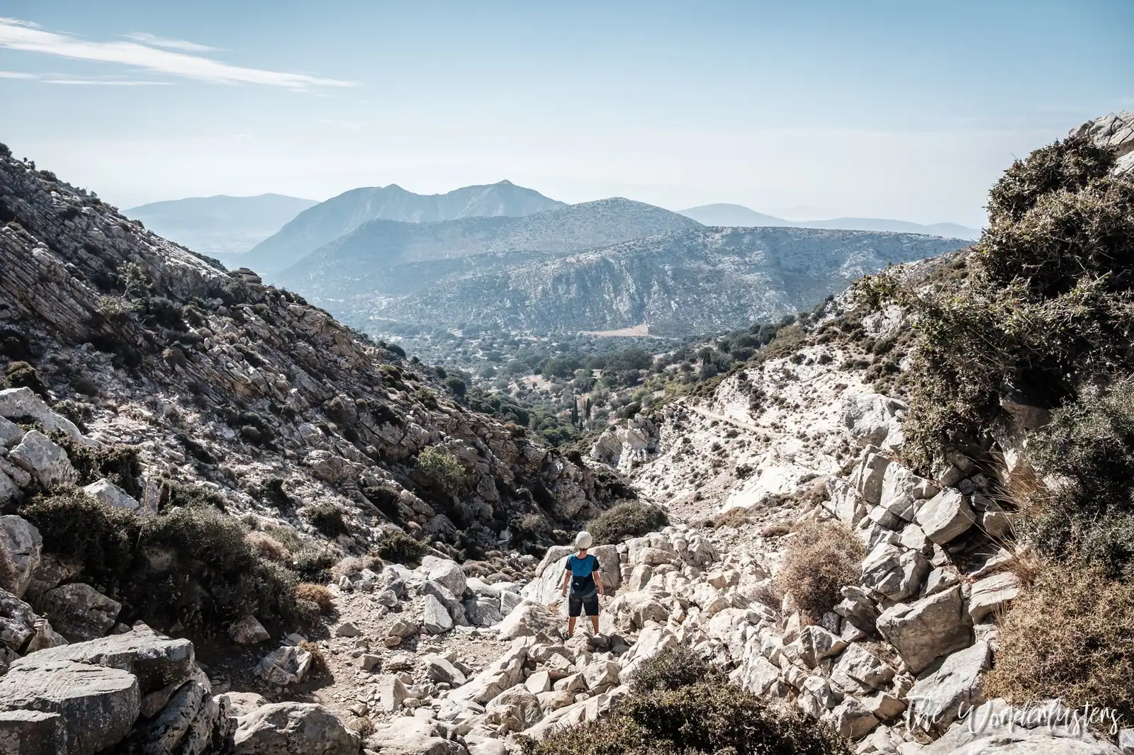 Naxos, vue depuis la grotte de Zas