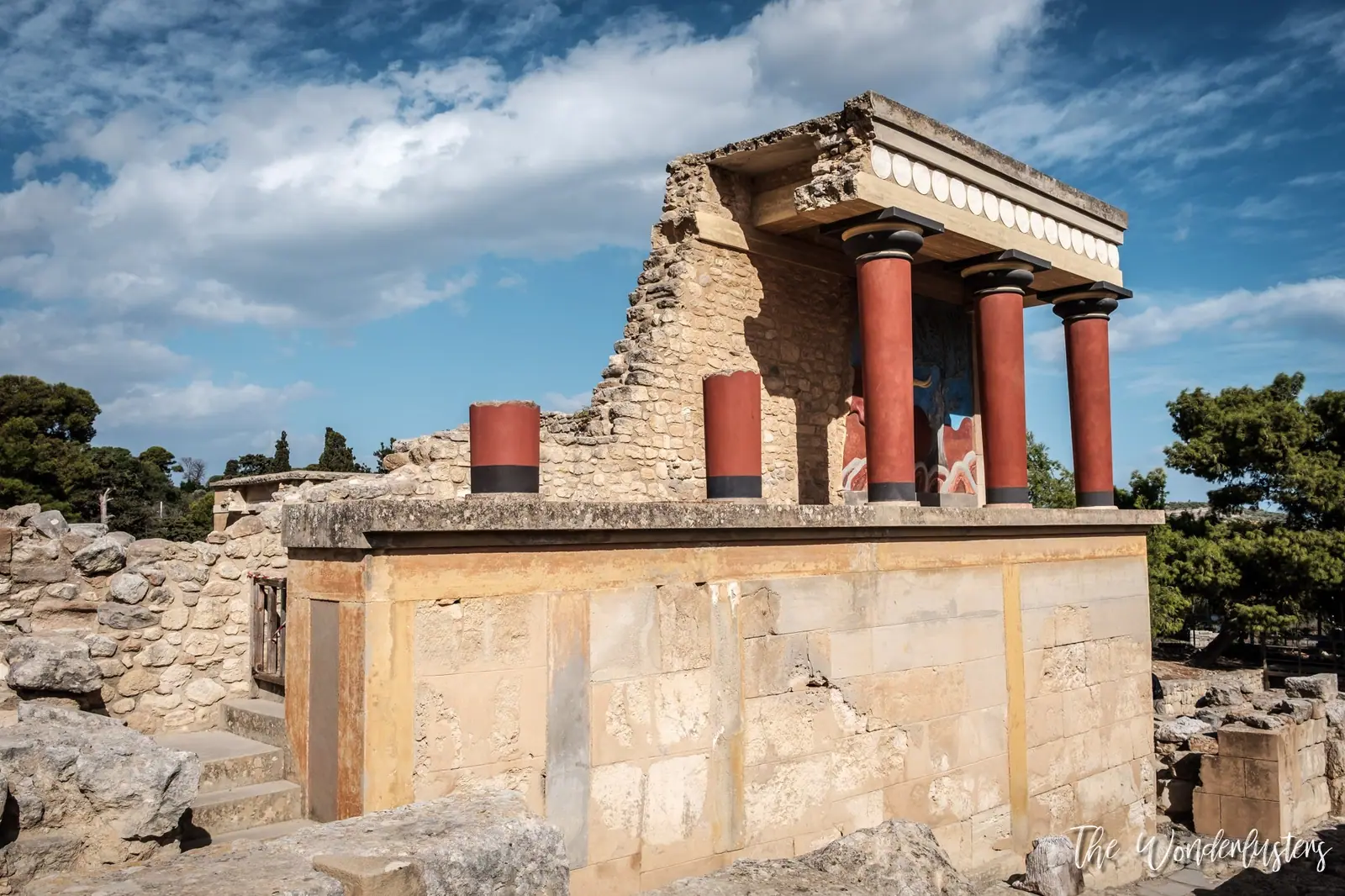 Le palais de Cnossos, Crète