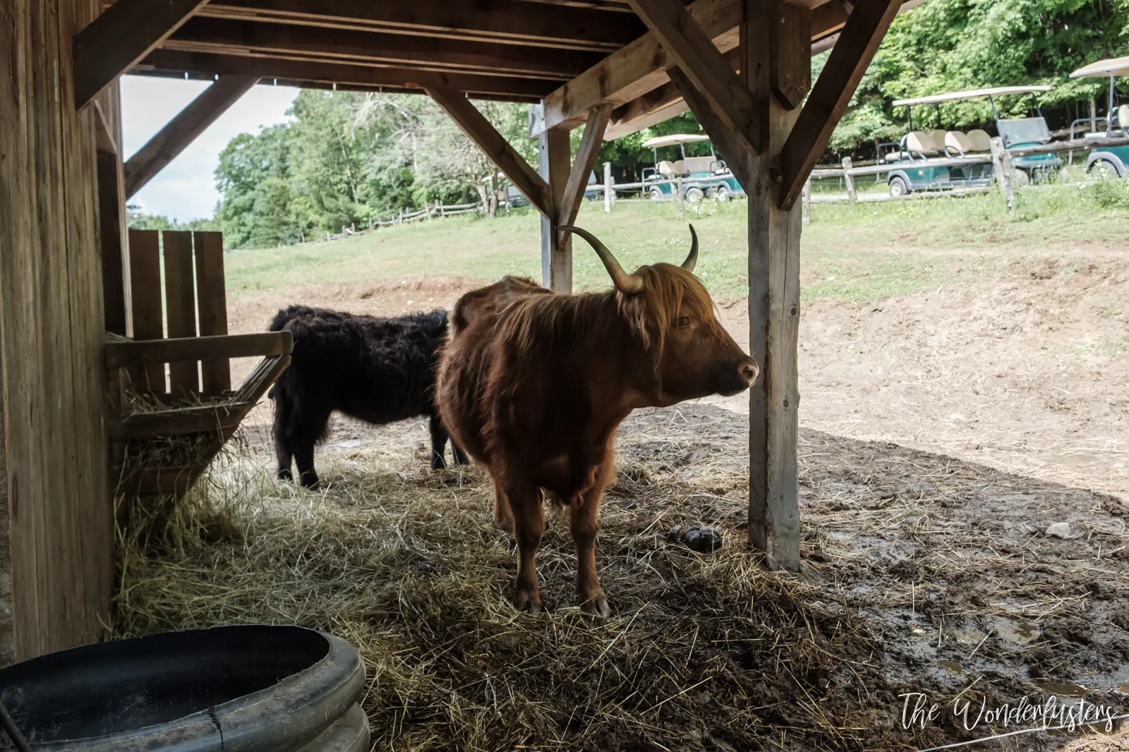 Bâtiments de la Ferme d’Antan au Parc Oméga